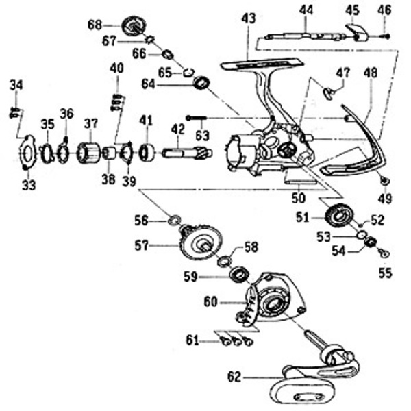ダイワ(Daiwa) パーツ:Cy.3500 ピニオンベアリングプレートSC No040 10A:586 3000～5000番用その他パーツ