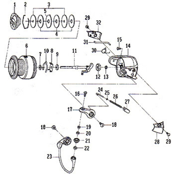 ダイワ(Daiwa) パーツ:Cy.4000 スプール 2-6 No006 128:267 3000～5000番用スプールパーツ