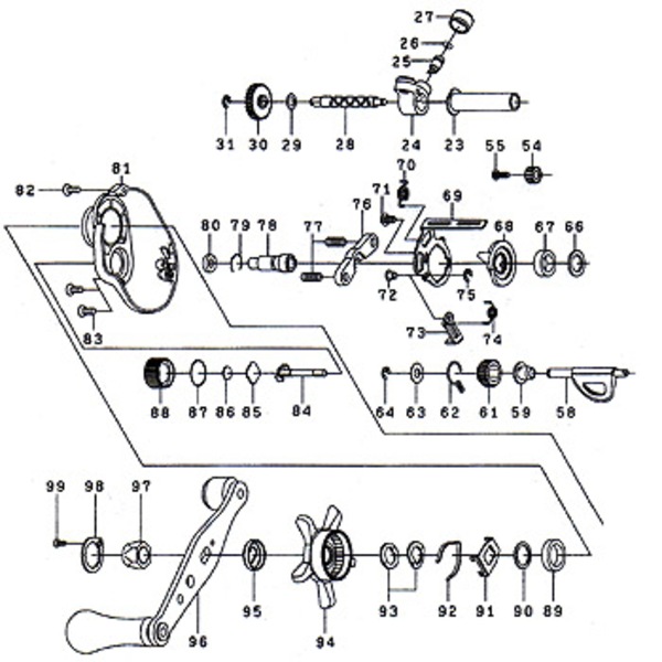 ダイワ(Daiwa) パーツ:スマック 100L SMAKギヤーセット No061 112:573 マグブレーキ用その他パーツ