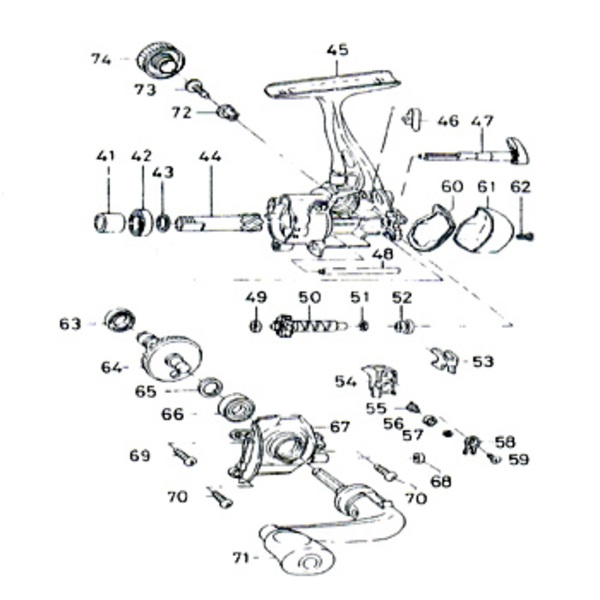 ダイワ(Daiwa) パーツ:チームダイワ･イグニス2004C/2506C ウォームシャフト No050 103:191 1000～2500番用その他パーツ