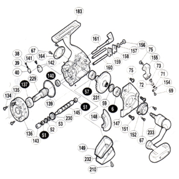 シマノ(SHIMANO) パーツ:98 ステラ 4000H 固定ボルト No75 01278