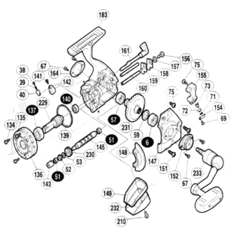 シマノ(SHIMANO) パーツ:98 ステラ 4000H 固定ボルト No75 01278