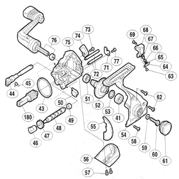 シマノ(SHIMANO) パーツ:98バイオマスター 2000 ハンドル固定ボルト No60 01323 1000～2500番用その他パーツ