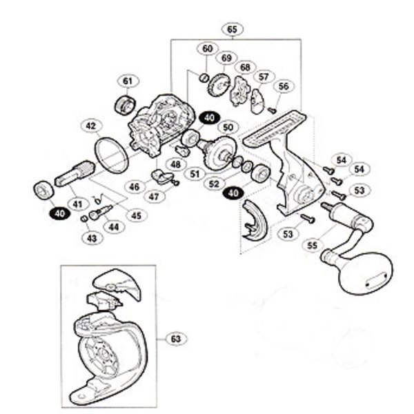シマノ(SHIMANO) パーツ:02ナビ 8000PG フリクションリング No42 01600 6000～20000番用その他パーツ