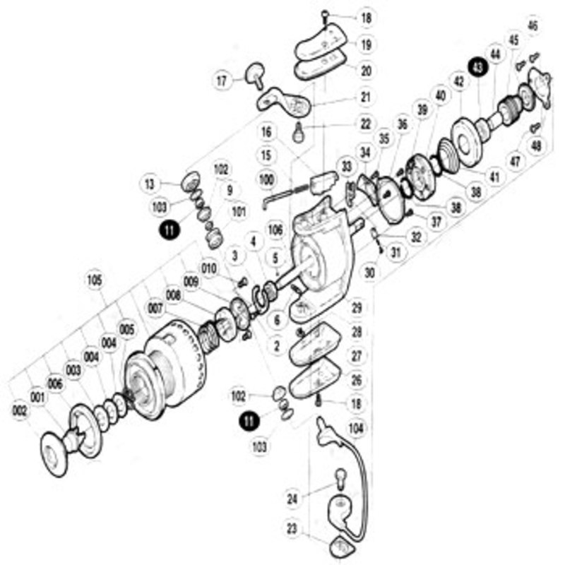 シマノ(SHIMANO) パーツ:BB-X テクニウム 3000T ローラーベアリング