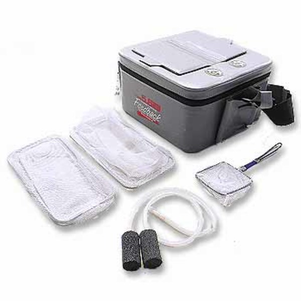 大阪漁具(OGK) エサクーラー角(アミ付､杓P付)二層式ネット付 ECP56N 活かしクーラー･スカリ