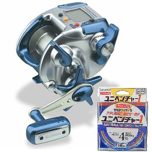 ナチュラム 04’電動丸 1000H A-RB+PEライン4号-300mセット(電動リール)   電動リール