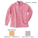 ムッシュ(MUSSHU) 風通るしじら織りレディスチェック長袖シャツ 50215 シャツ･ポロシャツ(レディース)