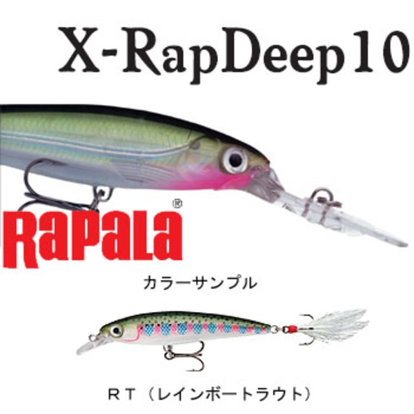 Rapala(ラパラ) X-RAP Deep XRD10 ミノー(リップ付き)