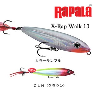 RAPALA Col Ref.XRW-13 S: 13cm-35gr red head PL89 X-RAP WALK