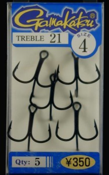 がまかつ(Gamakatsu) TREBLE21(5本入り)   トリプルフック