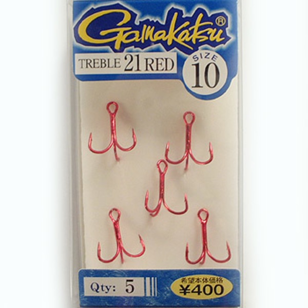 がまかつ(Gamakatsu) TREBLE21 特注品(5本入り)   トリプルフック