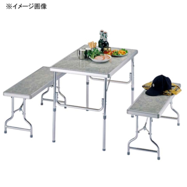 キャプテンスタッグ(CAPTAIN STAG) アルミコンビネーションテーブル･ベンチセット M-3730 テーブル･チェアセット