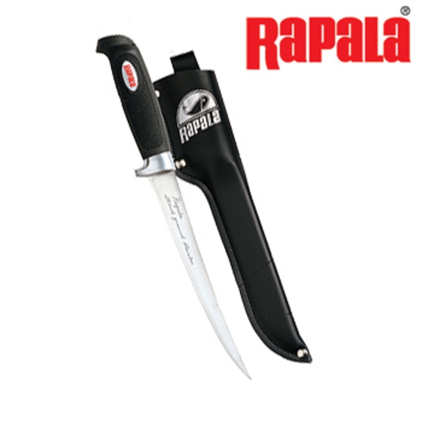 Rapala(ラパラ) フィレナイフ ソフトグリップ シース&シャープナー付 刃15cm BP706SH1 フィッシングナイフ