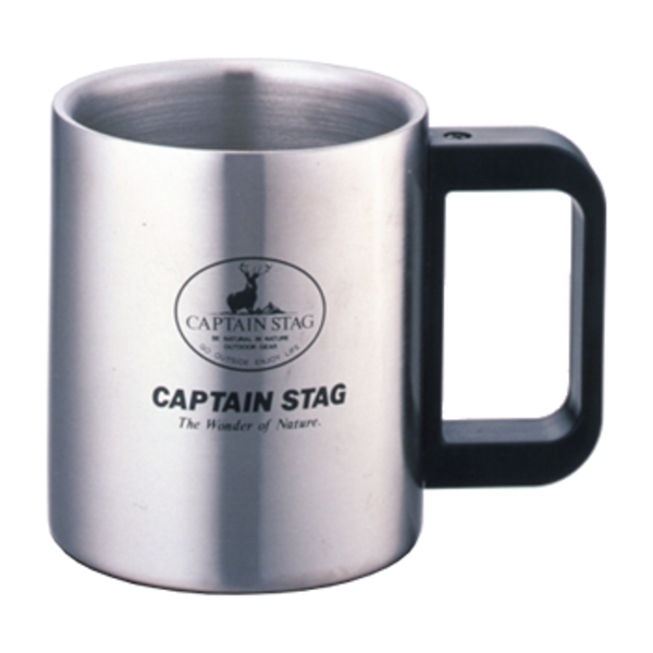キャプテンスタッグ(CAPTAIN STAG) フリーダムダブルステンマグカップ M-7328 ステンレス製マグカップ