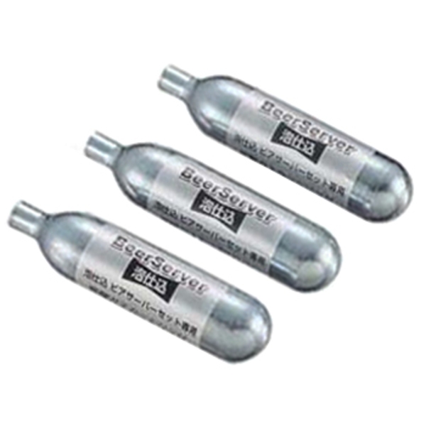 キャプテンスタッグ(CAPTAIN STAG) 泡仕込みビアサーバーセット専用炭酸ガスカートリッジ3本組み M-1004 ボトルアクセサリー