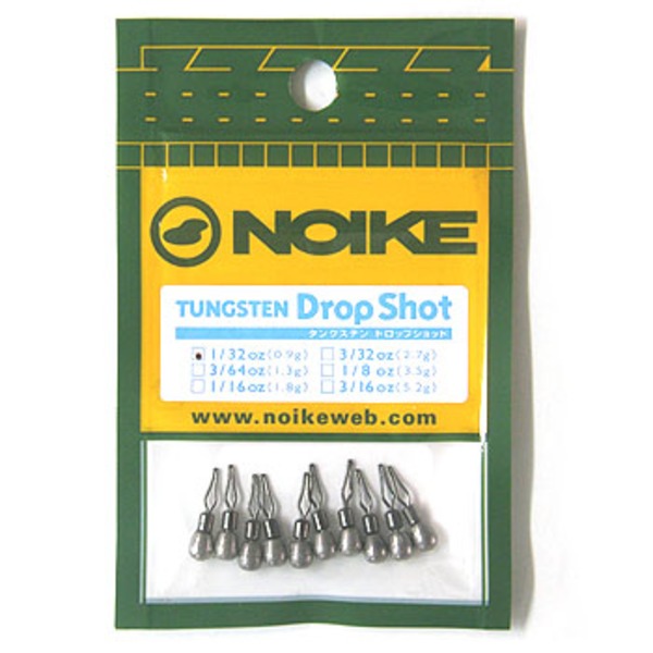 ノイケ(NOIKE) タングステン ドロップ ショットシンカー   フリーリグ･ダウンショットシンカー