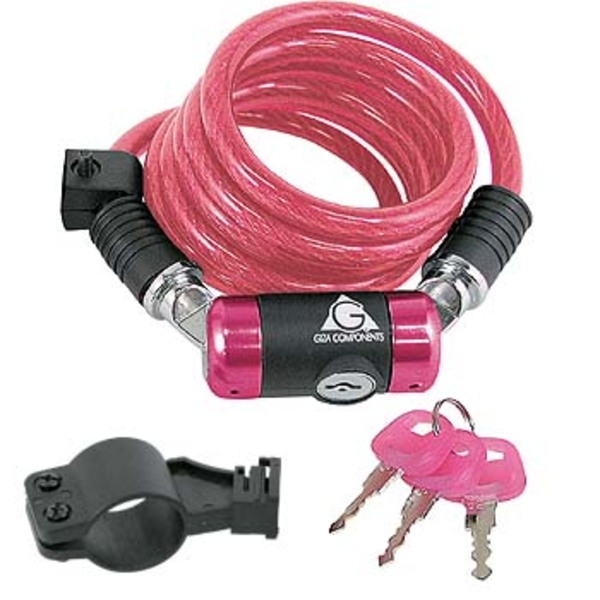 GIZA PRODUCTS(ギザプロダクツ) ロータリーワイヤーロック LKW053 鍵･ロック