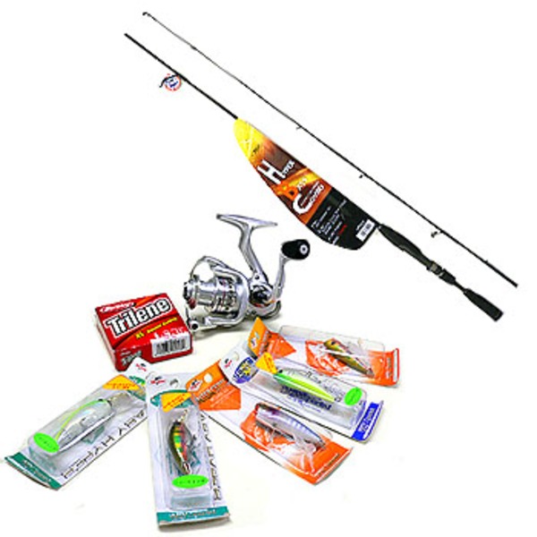 アルファタックル(alpha tackle) WIZZ ハイパー BASS コンボ S-602ML   ロッド&リールセット