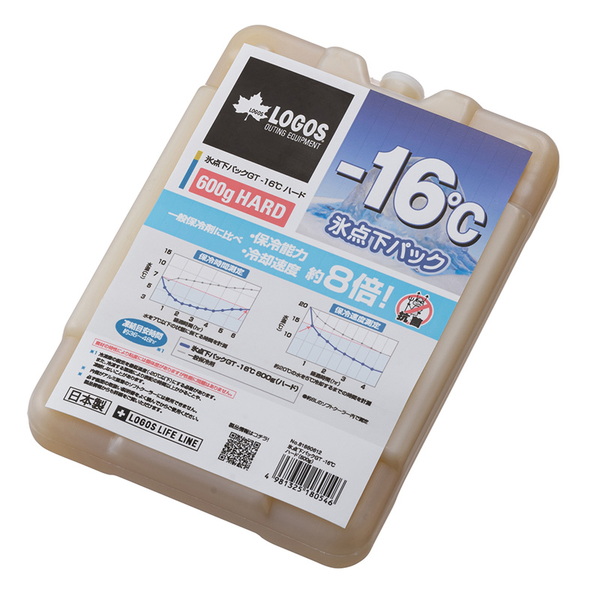 ロゴス(LOGOS) 氷点下パックGT-16℃･ハード600g 81660612 保冷剤