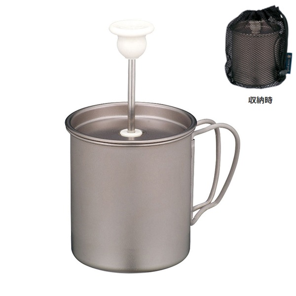 スノーピーク(snow peak) チタンミルクフォーマー CS-112 パーコレーター&バネット