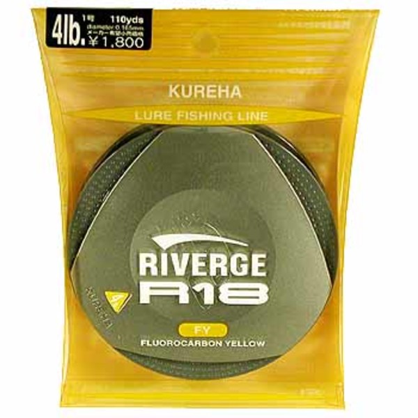 クレハ(KUREHA) リバージ R-18FY 100m   オールラウンドナイロンライン