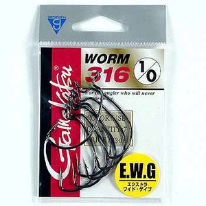 がまかつ(Gamakatsu) WORM 316 66009 ワームフック(オフセット)