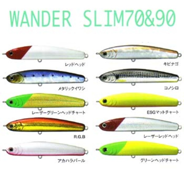 ラッキークラフト(LUCKY CRAFT) WANDER(ワンダー) スリム 03260580 シンキングペンシル