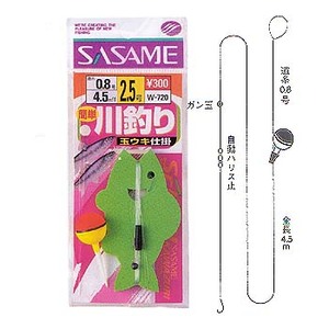 ささめ針(SASAME) 川釣り玉ウキ ３号 青 W-720