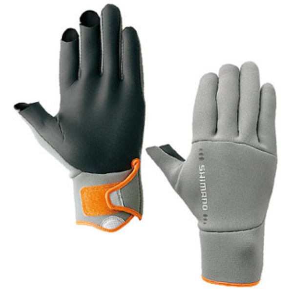 シマノ(SHIMANO) GL-082G シマノ･クロロプレンフィンガー3カットグローブ 985408 スリーフィンガーレス(フィッシング)