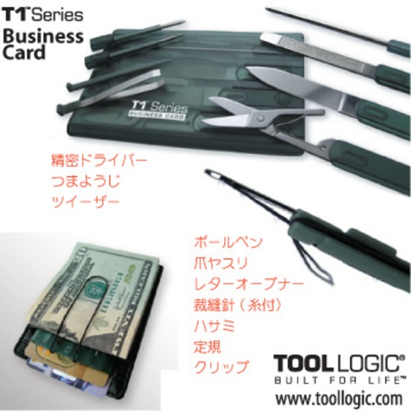 TOOLLOGIC(ツールロジック) T1 ビジネスカード T1BCS カード型ツールナイフ