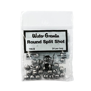 WaterGremlin(ウォーターグレムリン) ラウンド スプリットショット シンカー#735 #735-5