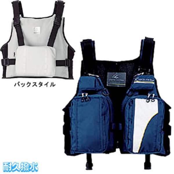 ダイワ(Daiwa) AQF-6011 アクオリア･PEライトリフトバックフローティングゲームベスト 04535153 タックル収納付き