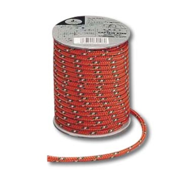 キャプテンスタッグ(CAPTAIN STAG) カラーテントロープΦ5mm×20m(オレンジ) M-9197 ロープ(張り縄)