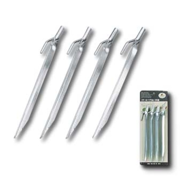 キャプテンスタッグ(CAPTAIN STAG) スチールペグ23.0cm 4本組 M-8398 ペグ