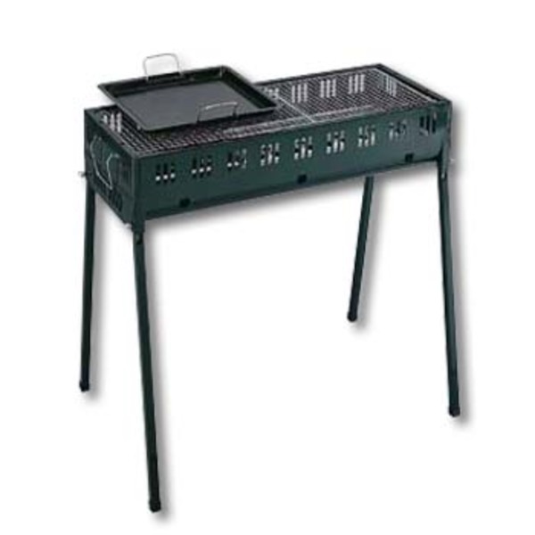 キャプテンスタッグ(CAPTAIN STAG) アプローズバーベキューコンロ750(ツイン) 5～6人用 M-6424 BBQコンロ(脚付き)