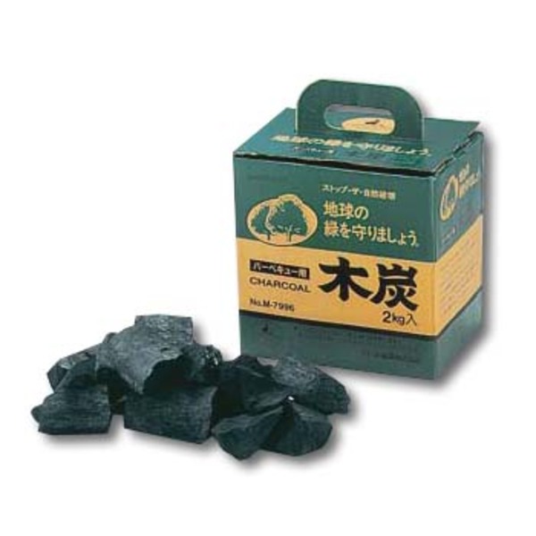 キャプテンスタッグ(CAPTAIN STAG) 地球緑化推進バーベキュー用木炭2kg入 M-7996 炭&まき