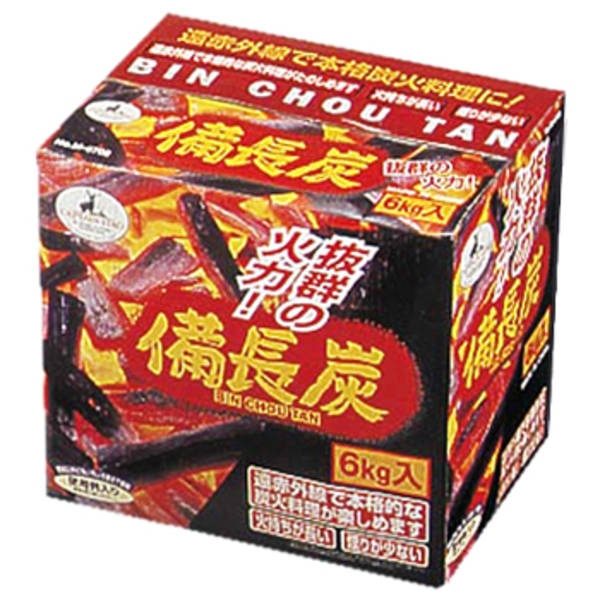 キャプテンスタッグ(CAPTAIN STAG) 備長炭6kg入 M-6702 炭&まき