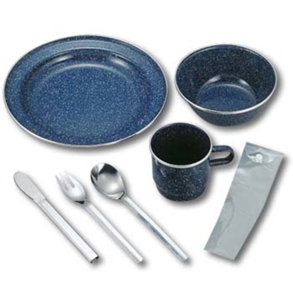 キャプテンスタッグ(CAPTAIN STAG) ウエストホーロー キャンピング食器6点セット M-8584 テーブルウェアセット