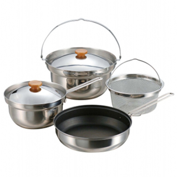 キャプテンスタッグ(CAPTAIN STAG) マルチステンレスクッカー M-5510 ファミリークッカーセット