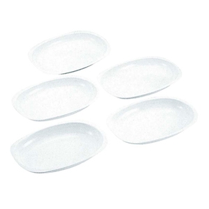 キャプテンスタッグ(CAPTAIN STAG) 抗菌 小判型カレー皿5枚組 M-9518 メラミン&プラスティック製お皿
