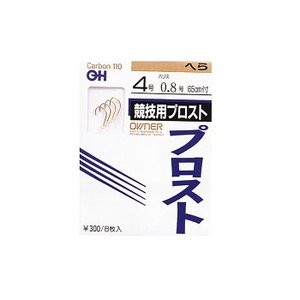 オーナー針 OHヘラプロスト (手巻) 4号-0.8 金 NO.40696 オーナー針 OHヘラプロスト (手巻) 4号-0.8 金 NO.40696