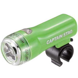 キャプテンスタッグ(CAPTAIN STAG) ３ＬＥＤ ヘッドライト ２２７ＳＬＩＭ 単四電池式 グリーン Y-4616