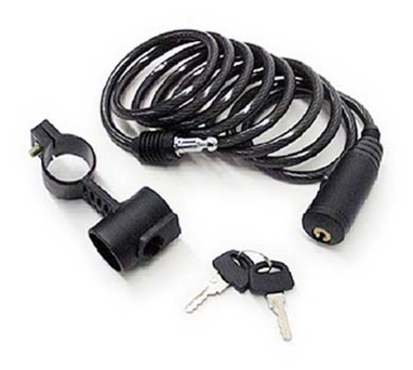 キャプテンスタッグ(CAPTAIN STAG) コイルワイヤー錠ブラケット付 Y-4126 鍵･ロック