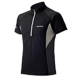 モンベル(montbell) クールラグラン ジップシャツ Men’s 1104691 半袖シャツ(メンズ)