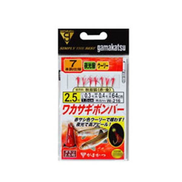 がまかつ(Gamakatsu) ワカサギボンバー秋田狐赤金 W-216 ワカサギ仕掛け