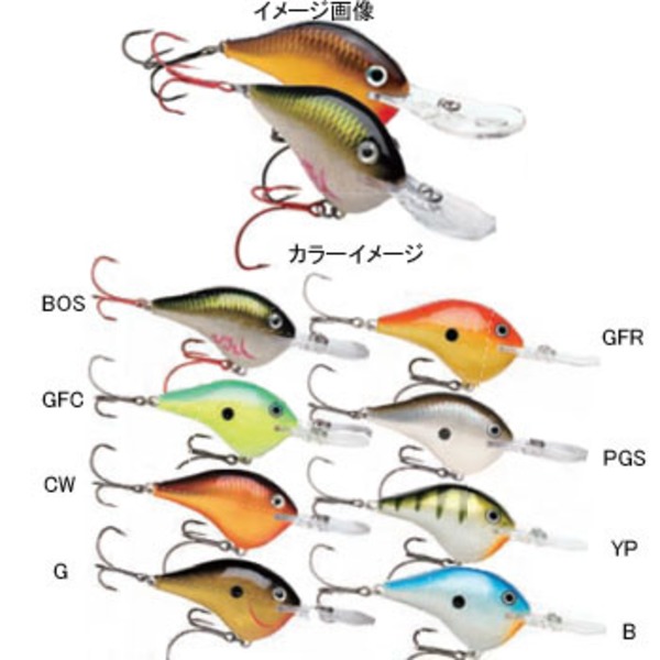 Rapala(ラパラ) Dives-to Metal Disc Sure Set DTMSS20-CW クランクベイト