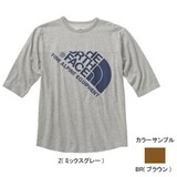 THE NORTH FACE(ザ･ノース･フェイス) JUMBO LOGO 3/4 TEE Men’s AT37862 半袖Tシャツ(メンズ)
