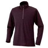 ミズノ(MIZUNO) ブレスサーモ･ボーダーニットジップネックシャツ Men’s 73EM10955 長袖シャツ(メンズ)