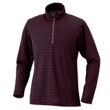 ミズノ(MIZUNO) ブレスサーモ･ボーダーニットジップネックシャツ Men’s 73EM10955 長袖シャツ(メンズ)